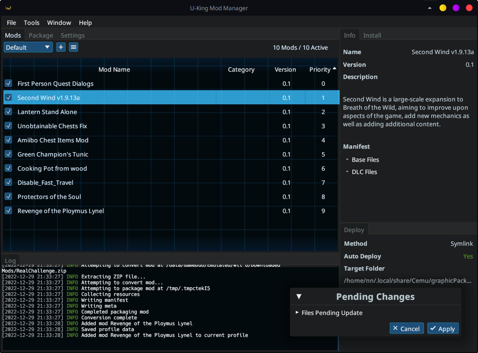 The main UKMM interface